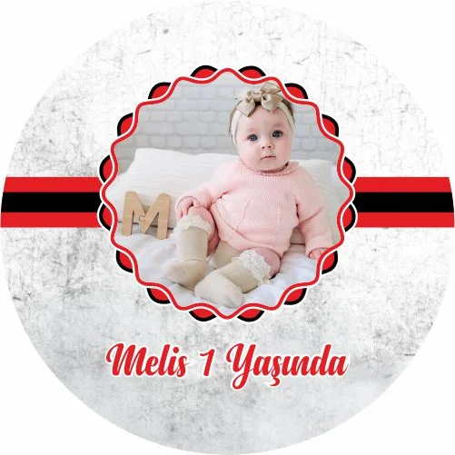 Siyah Beyaz Temalı Yuvarlak Açacak Magneti